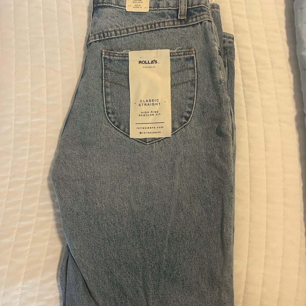 ROLLO'S women’s  Straight Jeans - Soft Blue